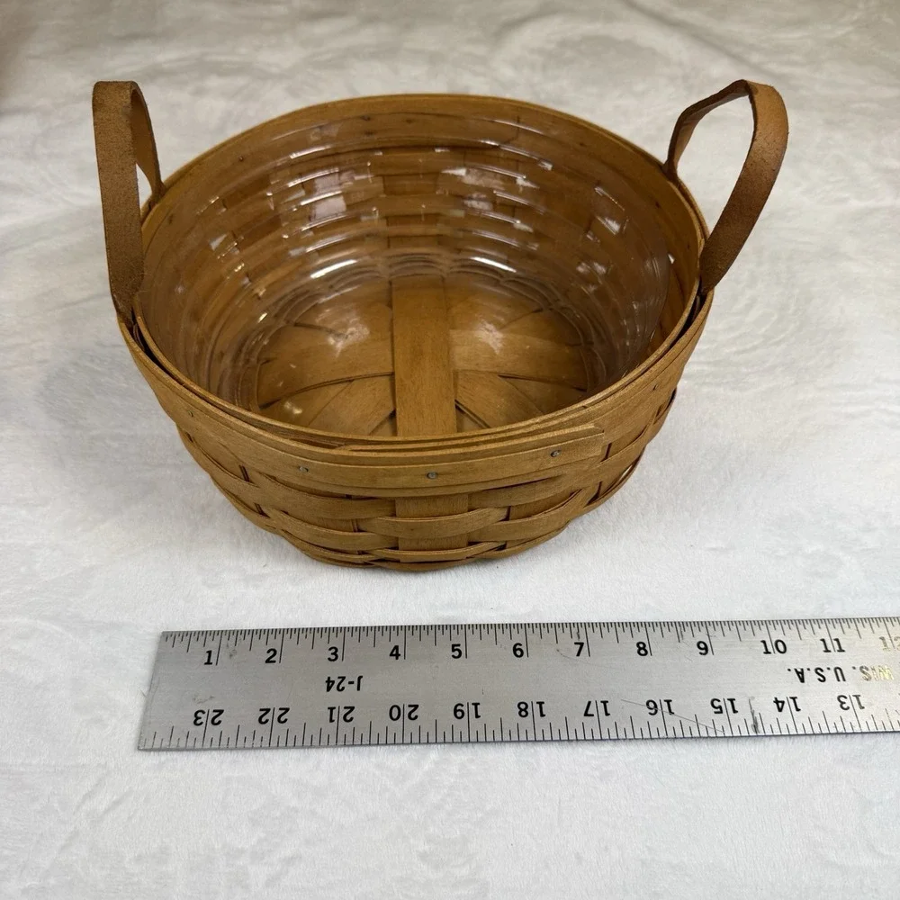 Vintage Longaberger Basket Lot 4 Signed 1987 1993 1997 Dresden Ohio USA